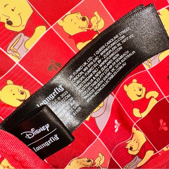 Loungefly Disney Winnie the Pooh Yellow and Red Backpack - Picture 11 of 16